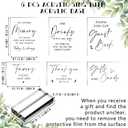 Weysat 6 Pcs Clear Acrylic Wedding Signs for Reception and Ceremony 5'' x 7'' Wedding Signage with Stand in Loving Memory Table Decorations Cards and Gifts Guestbook Reserved Table Sign(Classic Style)