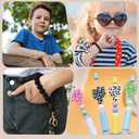 99-Piece Silicone Bead Set - 60 Black Beads in 3 Shapes, Alphabet & 5 Extra Vowels, 8 Cactus Beads in 4 Colors - Ideal for DIY Projects