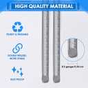 Therwen 30 Pcs Yard Sign Stakes 20'' x 10'' Metal H Heavy Duty Frame Wire Stakes Galvanized Lawn Sign for 4mm 5mm Corrugated Advertising Board Yard Garage Holder Halloween Decor