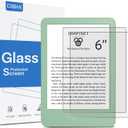 2 x CoBak 2 Pack Matte Tempered Glass Screen Protector for 6" Kindle 2024 and 2022 (11 Generation), Kobo Nia, and PocketBook - Fingerprint Resistance, Anti-Bubble 9H Hardness Film