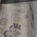 Przemy Area Rug for Living Room, 6x9Ft Washable Rugs for Bedroom, Non-Slip Floral Carpet for Home Office Nursery Dining Room Kitchen, Purple and Beige