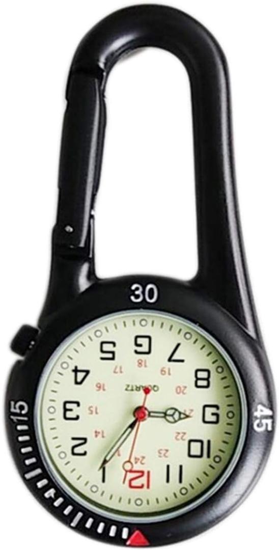Amyto Clip On Outdoor Quartz Watches Carabiner Watches Come with Extra Battery