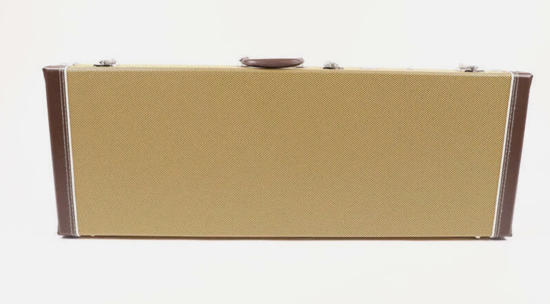 CAPRIFUL Electric Guitar Hardshell Case Leather Case Red Soft Layer Interior With Locking Latch Waterproof (Yellow)