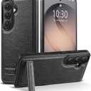 Designed for Samsung Galaxy S26 Plus Leather Case with Stand, Protection Slim Adjustable Kickstand Phone Cover Compatible with Samsung Galaxy S26 Plus (Black)