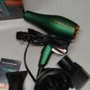 2000 Watt Negative Ionic Hair Dryer, Professional Salon Blow Dryer, Low Noise Fast Drying & Powerful AC Motor and Diffuser Comb for Men Women,3 Heat & 2 Speed Settings, Easy to Use- Green