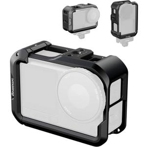 SMALLRIG Action 6 Cage for DJI Osmo Action 6 with Expansion Interfaces, Cold Shoe, 1/4"-20 Threaded Hole, Quick Release, Aluminum Action Camera Cage for DJI Action 6, Protective Frame Cage - 5888