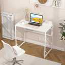 Elephance Folding Desk Writing Computer Desk for Home Office, No-Assembly Study Office Desk Foldable Table for Small Spaces, 31.5 inch
