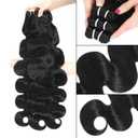 15A Raw Indian Human Hair Bundles Body Wave Bundles Human Hair,Triple Lifespan Virgin Remy Hair,No Tangle Shedding,Keep Texture Silky Soft After Multiple Washes (3 Bundles Natural Black, 18 18 20)