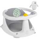 Baby Bath Seat for Babies 6 Months & Up - Bathtub Seats for Babies Sitting Up with Rinse Cup, Non-Slip, Comfortable, Infant Bath Essentials Gray (GREY)