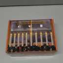 SoulBay Window Candles with Sensor Dusk to Dawn, 10pcs Christmas LED Window Candle Flickering Electric Battery Operated White Cordless Candlesticks Light with Black Base for Xmas Holiday Dcor, 0.78"D