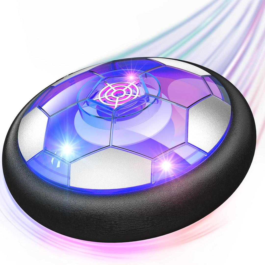  Hover Soccer Ball, Indoor Floating Soccer Ball Toys with Colorful LED Light and Soft Foam Bumper, Fun Soccer Training Equipment, Safe for Indoor Play, Perfect Gifts for Boys Girls Kids 3 Packs