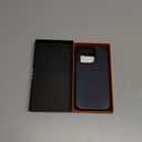 SHIELDON Case for iPhone 15 Pro 6.1", Genuine Leather - Magnetic Wireless Charging - Slim Fit - Non-Slip - Metal Button - Shock-Absorbent Protective Case Compatible with iPhone 15 Pro 2023 - Navy Blue