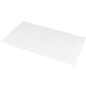 Amazon Basics Non-Slip Cotton Bath Mat, 100% Cotton Absorbent, Machine Washable, 31" L x 20" W, Bright White, Pack of 2