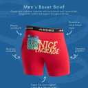 Little Blue House mens Funny Boxer Briefs (Red, S)