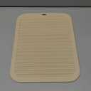 uxcell Silicone Dish Drying Mat, 9" x 12" Silicone Trivets for Hot Pots and Pans Dish Drainer Mat Heat Resistant Non-slip Dish Drying Pad for Kitchen Counters, Beige