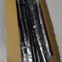 Black Long Curtain Rod Tension Shower Curtain Rods 30 to 130 inch Adjustable Spring Heavy Duty Rods for Bathroom Windows Outdoor Spliced and Telescopic Design No Drill No Slip Stainless Steel