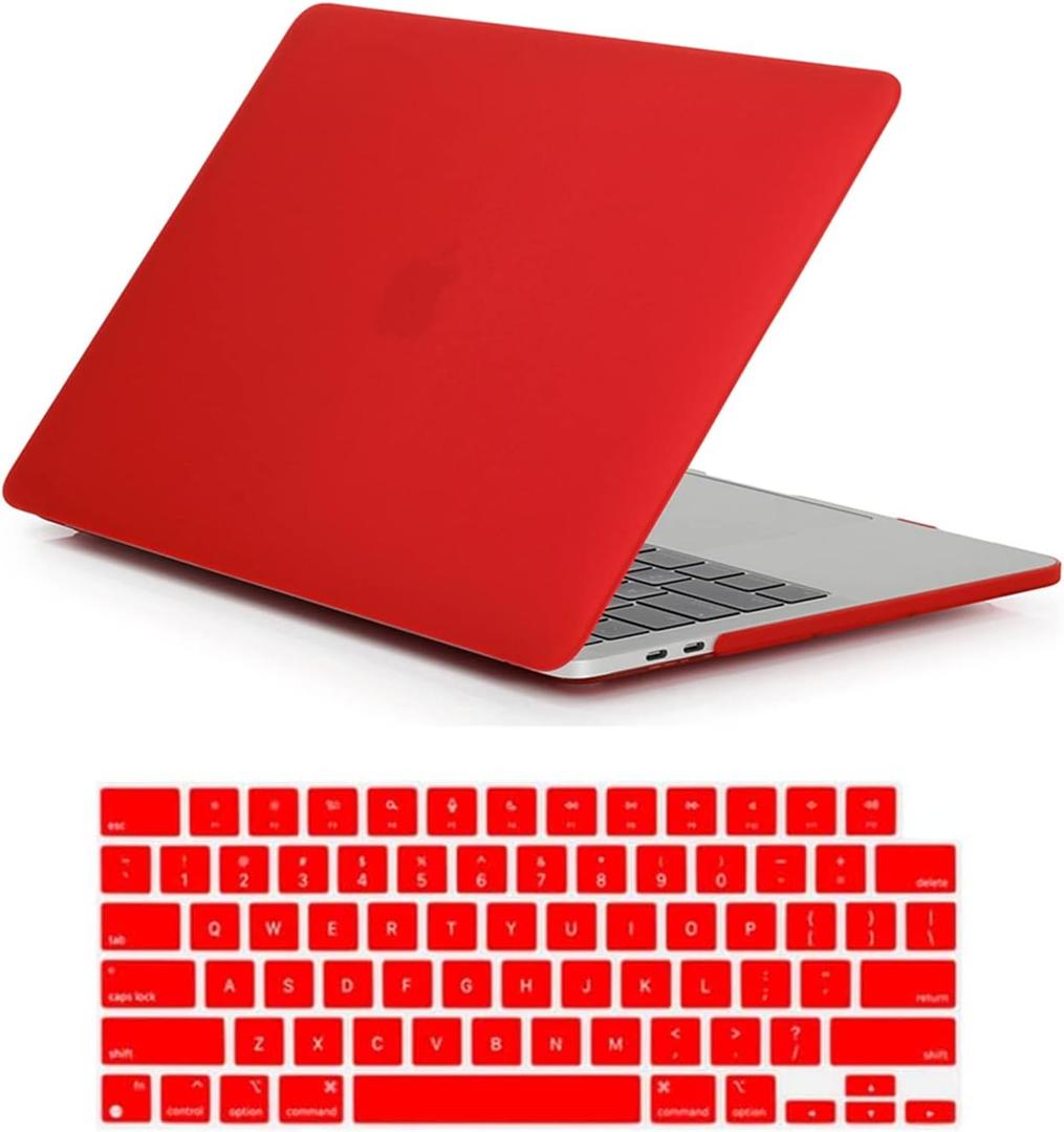 Se7enline Compatible with MacBook Pro Case 16 inch 2021/2022/2023/2024 M4 M3 M2 M1Chip Model A2485 A2780 A2991 A3403 Matte Laptop Protective Hard Shell Case with Keyboard Cover Skin,Red