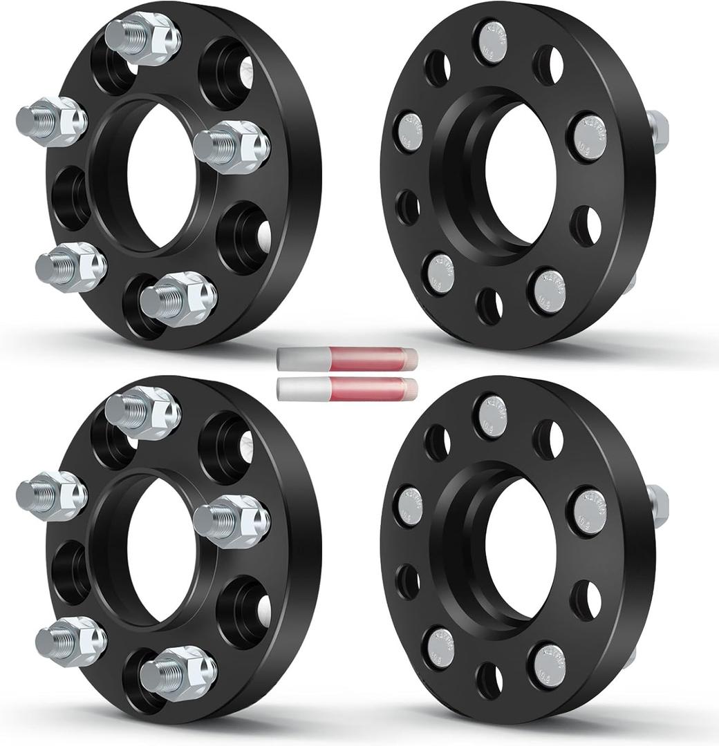 OCPTY 4PCS 5x4.5 to 5x4.5 Wheel Spacers 20mm Wheel Adapters 14x1.5 Studs 70.5mm Center fit for 2020-2022 for Ford for Explorer / 2015-2021 for Ford for Mustang / 2020-2021 for Lincoln for Aviator