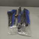 BFONS 2PCS Ice Scrapers for Car Windshield, 2-in-1 Snow Scraper and Snow Brush for Car SUV Truck, Car Ice Windshield Scraper for Ice and Snow with 360 Pivoting Brush and Ergonomic Foam Grip Blue