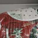 Vesici 7 Pcs Christmas Shower Curtain Set Merry Christmas Bathroom Curtain Non Slip U Shape Rugs Toilet Seat Cover Mat and 3 Towels Waterproof Watercolor Xmas Winter Bathroom Accessories