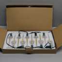 8.8Ft Vintage Christmas Bubble Lights, Outdoor Tree Lights with 10 Gold Glitter Bulbs, C7/E12 Candelabra Base, 5W String Lights with Gold Liquid Great for Indoor Xmas Celebrations Decorations (Clear/Golden Onion)