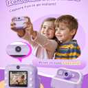 Instant Camera, Front Rear Dual Selfie Kids Camera with 1080P Videos, Holiday Birthday Gifts for Kids Age 3-12, Toddler Portable Travel Print Digital Camera Toy for 4 5 6 7 8 9 Year Boys Girls