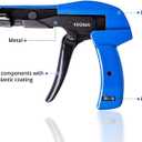 10GTEK Cable Tie Gun - Fastening and Cutting Tool with Handle Special for Nylon Cable Tie Fasten and Cut Cables in Blue