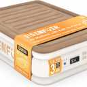 Air Mattress Queen with Built-in Pump  18" Raised Inflatable Mattress with High-Speed Pump, Durable Blow Up Mattress, colchn inflable, Carry Bag, Comfy Air Bed Perfect for Guests, Glamping, Moving (Camel Beige)