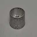 PATIKIL Gutter Guard Filter 3.5"-3", PVC Termination Cap Mesh Screen Roof Vent Cover Stainless Steel Conical Exhaust Pipe Cover Downspout Guard Filter Strainer for Downspout Silver