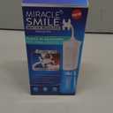 Ontel Miracle Smile Water Flosser for Teeth & Gum Health, Unique H-Shaped Flossing Head & 4 Water Jets, Cordless Water Flosser Features 360 Cleaning & 3 Pressure Modes, USB Rechargeable Dental Floss