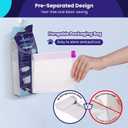 Cat Litter Box Liners Compatible with Automatic Cat Litter Box, Pre-Separated Heavy Duty 3.5Mil Thick Tear & Leak Proof Drawstring Litter Bags for Self-Cleaning Litter Boxes (Large, 36 Count)