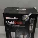 Mueller Multistick 800W 4-in-1 Immersion Blender Handheld, 12 Speed Hand Mixer - Turbo Boost, Heaviest Duty Copper Motor, Titanium Blades Hand Blender, Milk Frother Wand, Whisk, Beaker, Chopper, Grey