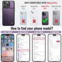 Vinich for iPhone 14 Pro Wallet Case with Card Holder, RFID Blocking Credit Slots Kickstand Shockproof Phone Cover Fit for iPhone 14 Pro 6.1" Purple