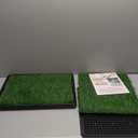 LOOBANI Dog Grass Pad with Tray - Dog Litter Box - Indoor Potty for Apartment and Patio Training - with 2 Packs Grass Pee Pads for Replacement, 1620 Inch