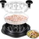 Chicken Breast Shredder, Chicken Shredder Tool Twist Large, Visible Meat Shredder Tool Twist with Separate Plate, Non-Slip Bottom, Ergonomic Handle, BPA free, Suitable for all kinds of Cooked Meat