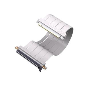 EZDIY-FAB PCIe 5.0 X16 Riser Cable,128GB/s Bandwidth, for RTX 50/40 & RX 9000/7000 GPUs, PCIe Extension Card, Backward Compatible with PCIe 4.0/3.0,Vertical GPU Mount,Straight-30cm,White