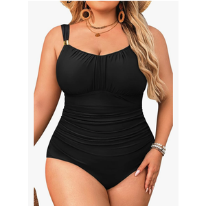 Aqua Eve Plus Size Swimsuit for Women Tummy Control One Piece Bathing Suit Vintage Swimwear
size XL