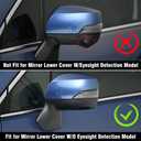 Yumzeco 1PC Compatible with Mirror Bottom Cover Subaru Forester/Crosstrek/Legacy/Outback/Impreza, Replace for 91054AJ230 Driver Side Mirror Lower Cover Replacement-Left