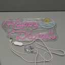 Happy Diwali Neon Sign, Festival of Light Oil Lamp Shape LED Neon Light Signs, Diwali Decorations for Home, Neon Signs for Wall room bedroom Decor (Pink)