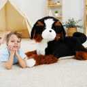 Giant Dog Stuffed Animals, Soft Large Dog Plush, Bernese Mountain Dog Stuffed Animal, Toy Gifts for Kids & Adults, 4.5 lbs, 40 inch