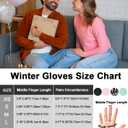 RIGWARL Upgraded Plush Gloves for Cold Weather, Women Men Winter Gloves for Late Fall and Early Winter, Warm Running Gifts (XX-Large, 112 Colder-(75% Warm)-black)