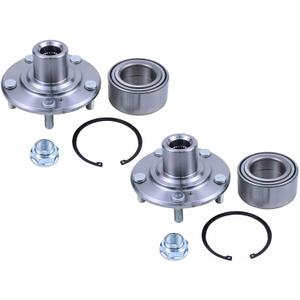 ApplianPar Front Left and Right Side Wheel Hub Bearing Assembly for Honda Accord 2003-2007 Civic 2006-2015 Element 2007-2010 Acura ILX 2013-2018 TL 2004-2008