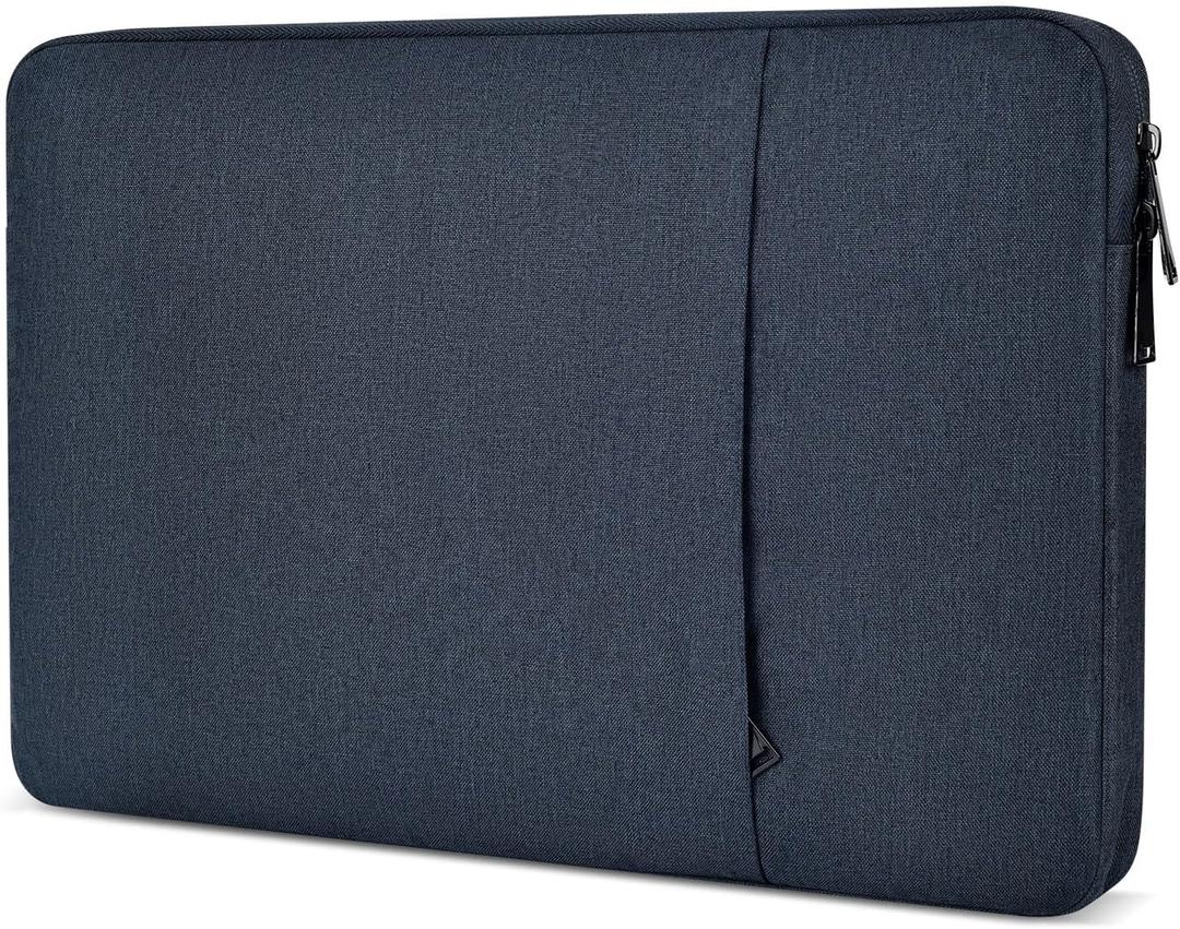 18.5 inch Portable Monitor Sleeve, Padded Shockproof Protective Carrying Case Bag with Accessory Pocket, Water-Resistant Computer Display Bag for 18-18.5" Portable Monitors -Navy Blue
