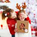 COTOPHER 18Pcs Christmas Cookie Boxes with Window, 10x10x2.5 inch Brown Bakery Boxes for Gift Giving, Kraft Treat Boxes Dessert Boxes for Cakes Donuts Chocolate Strawberries Pastries Muffins