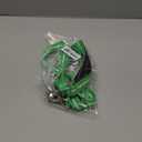 Small Reflective Green Dog Leash: 3/4" Wide, 4ft Length - Made in USA 