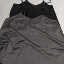 Ekouaer Classic Womens Silk Satin Camisole Top Sexy V Neck Blouse Tank Shirt Ladies Spaghetti Strap Vest Cami XL