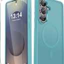 YENAPOON for Samsung Galaxy S26+ Plus Case, Matte Magnetic Phone Cover [with 1 Screen Protector] [Support for MagSafe] [Shockproof Military Grade Protection] Translucent Frosted Back, Light Blue