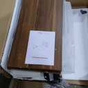 Tribesigns 63 inches Executive Desk and 47" lateral File Cabinet, L-Shaped Computer Desk Home Office Business Furniture with Drawers and Storage Shelves, Office Table,Brown and Black