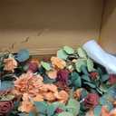 Ling's Moment 41" Tall Fall Free Standing Artificial Flowers Arrangements 2 pcs Wedding Arch Altar Stage Decorations Sunset Terracotta For Ceremony Reception Church Backdrop Outdoor Aisle Floral Party