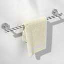 HITSLAM Brushed Nickel 18 Inch Towel Bar for Bathroom, SUS304 Stainless Steel Bathroom Towel Rack Wall Mounted, Modern Home Decor Bath Towel Holder with Hardware Accessories (Total Length 19.8 Inch)
